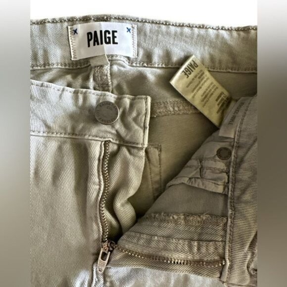 Paige Jeans Womens 26 Green Vintage Faded Gravel Denim Verdugo Mid Rise Ankle - Picture 8 of 12